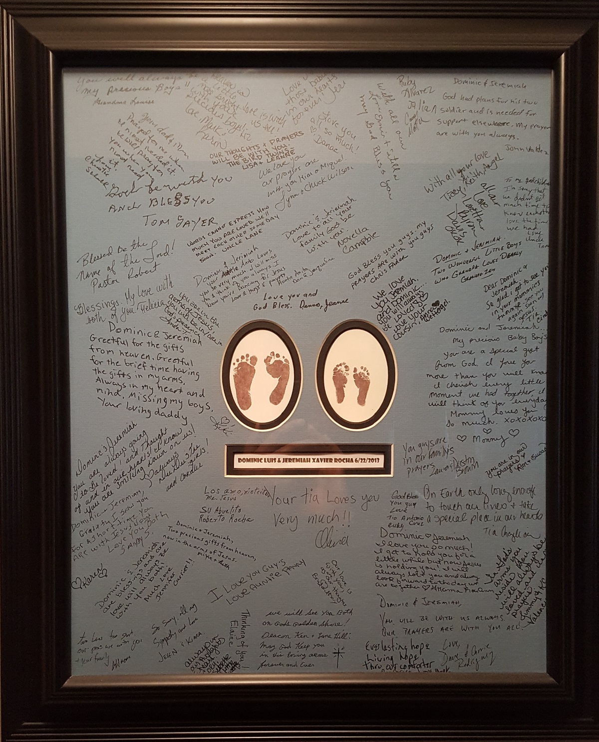 Large image of a memory frame.
