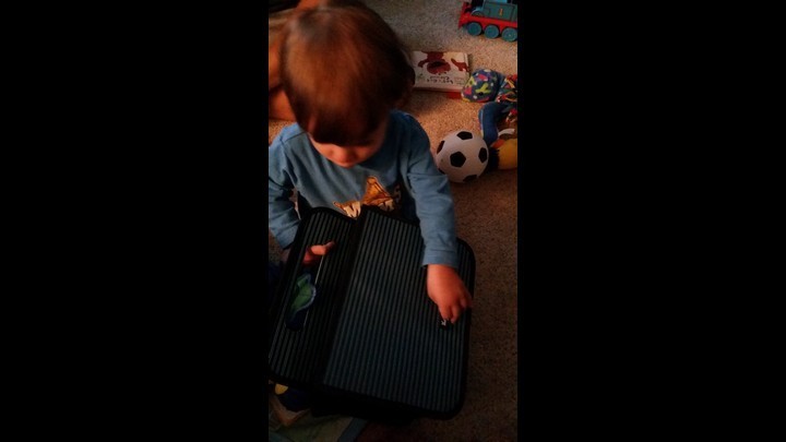 Michael Playing With More New Toys
