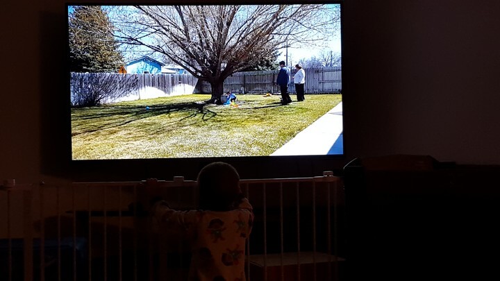 Michael Watching Home Movies