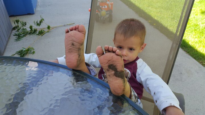 Muddy Feet Equals Fun