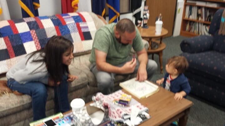 Visiting Uncle Mike At Work