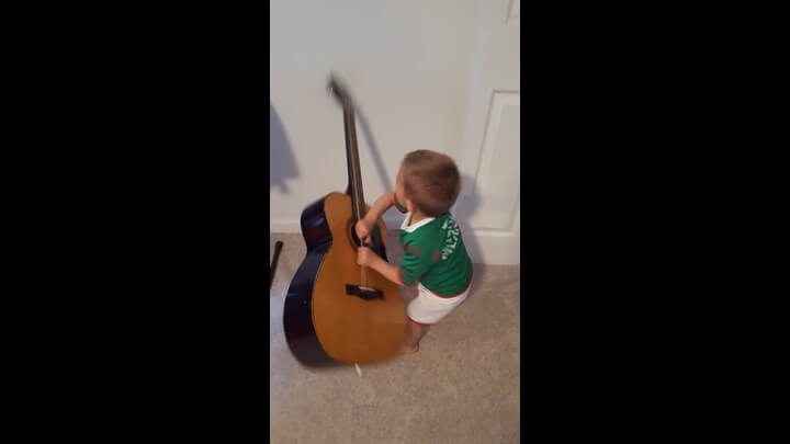 Playing The Big Guitar